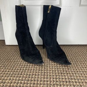 Charles Jourdan Paris Black Sided 3.5' heel, size 8 boots